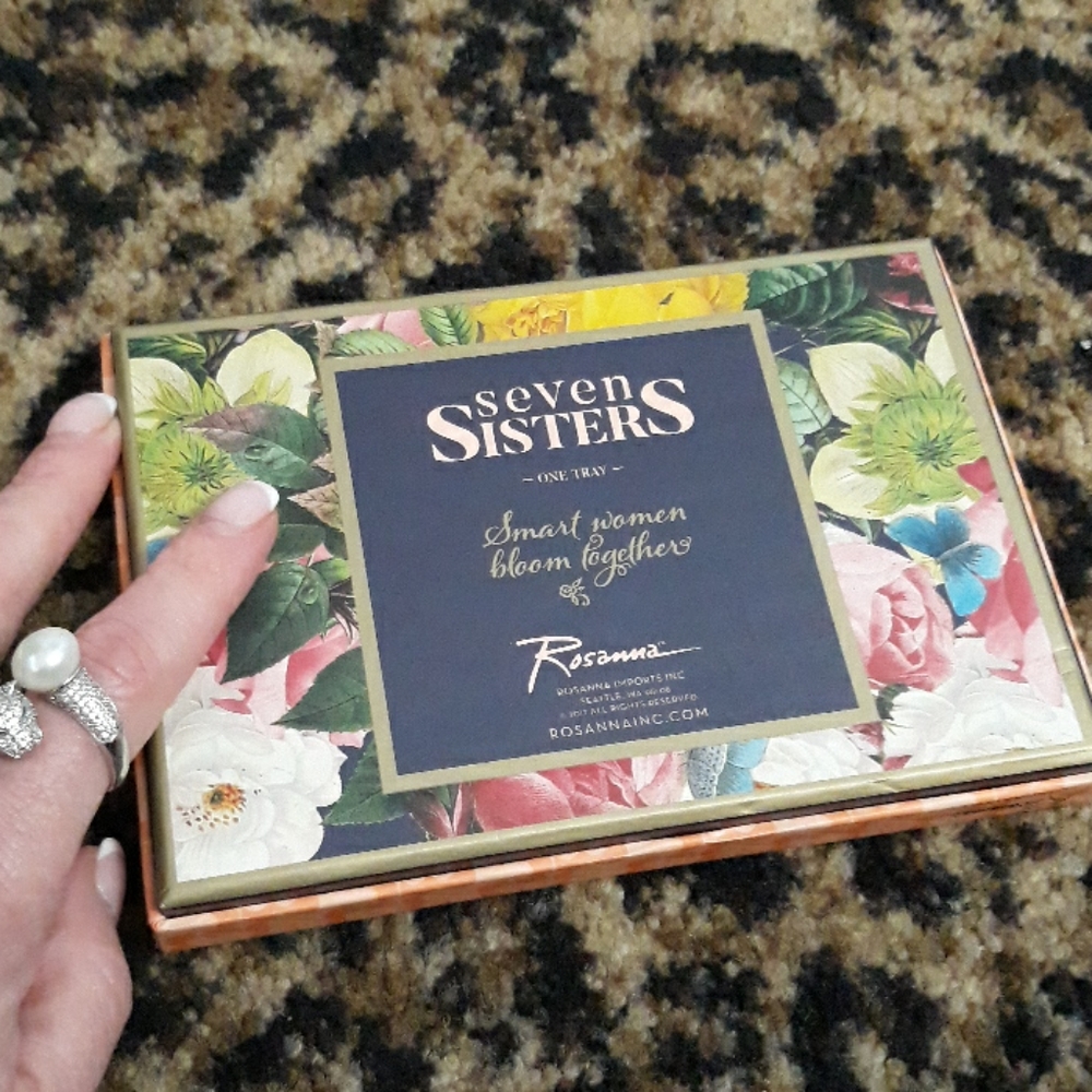 Pearls are always a good idea jewelry Tray Valet Seven Sisters Kennedy Quote NEW - Picture 6 of 6